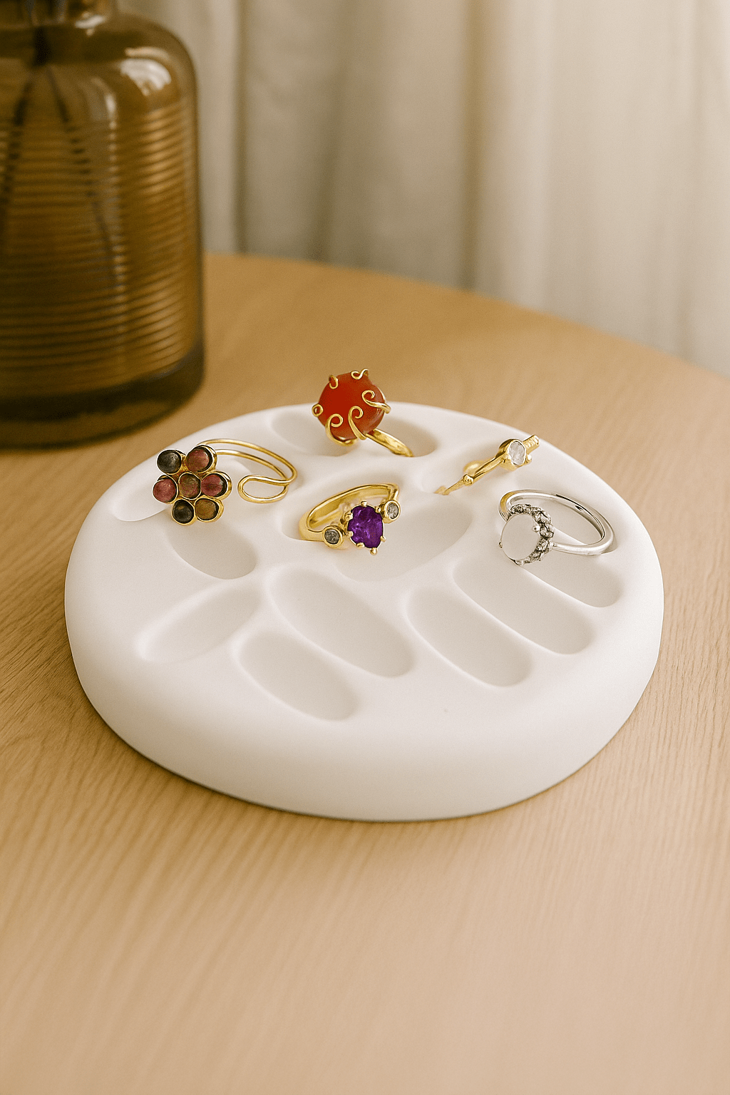 Dekoratif Takı Organizatörü - Yüzük Tutucu Tabak