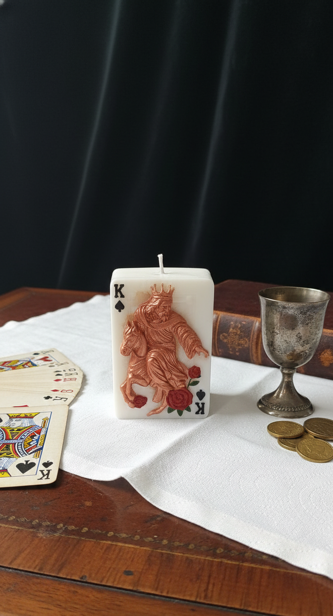 Maça Papazı (King of Spades) Mum - Görsel 2